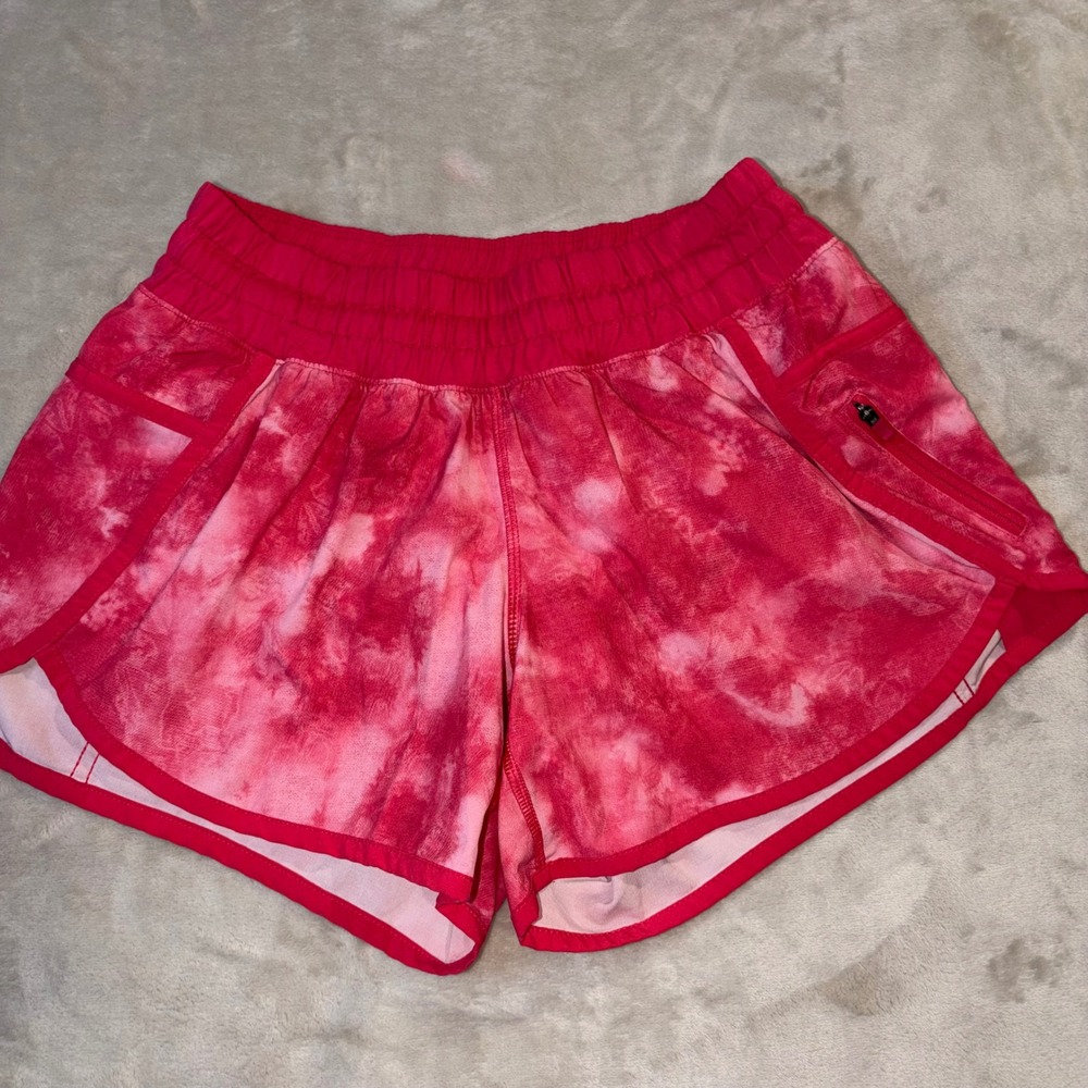 Lululemon Tracker Short IV Tidal Trip Boom Juice Neon Pink Running Shorts 6
